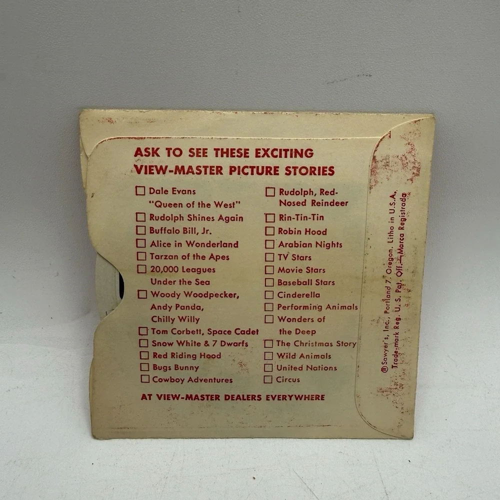 Vintage 1952‎ View Master 750 Pinky Lee's Seven Days Reel With Sleeve